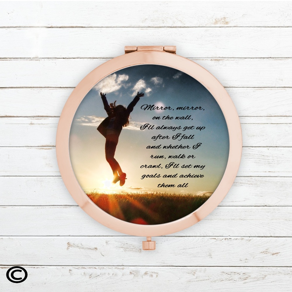 Funny Motivational Compact Mirrors